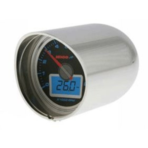 KOSO Chrome behuizing voor 55 mm Koso Tellers voor 1 1/2 "en 1 1/4"