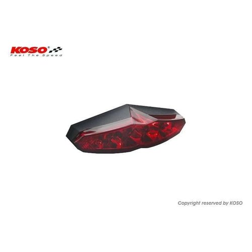 KOSO LED-R√ºcklicht (mit Kennzeichenbeleuchtung) - Infinity rot