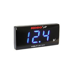 Voltmeter SUPER SLIM blauw