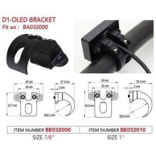 KOSO Bracket for D1 OLED 7/8" Handlebar