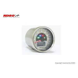 D64 Chrome Style Speedometer + Indicator lights (max. 260 km/h)