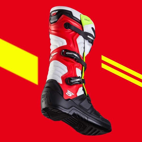 Alpinestars Tech5 Weiss/Orange/Schwarz Fluo 2020