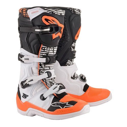 Alpinestars Tech5 Weiss/Orange/Schwarz Fluo 2020