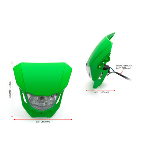 Supermoto Headlight Mask  (Select Colour)