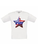 T-shirt Amerikaanse vlag met naam