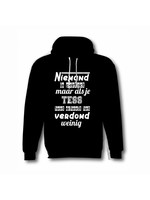 Hoodie niemand is perfect