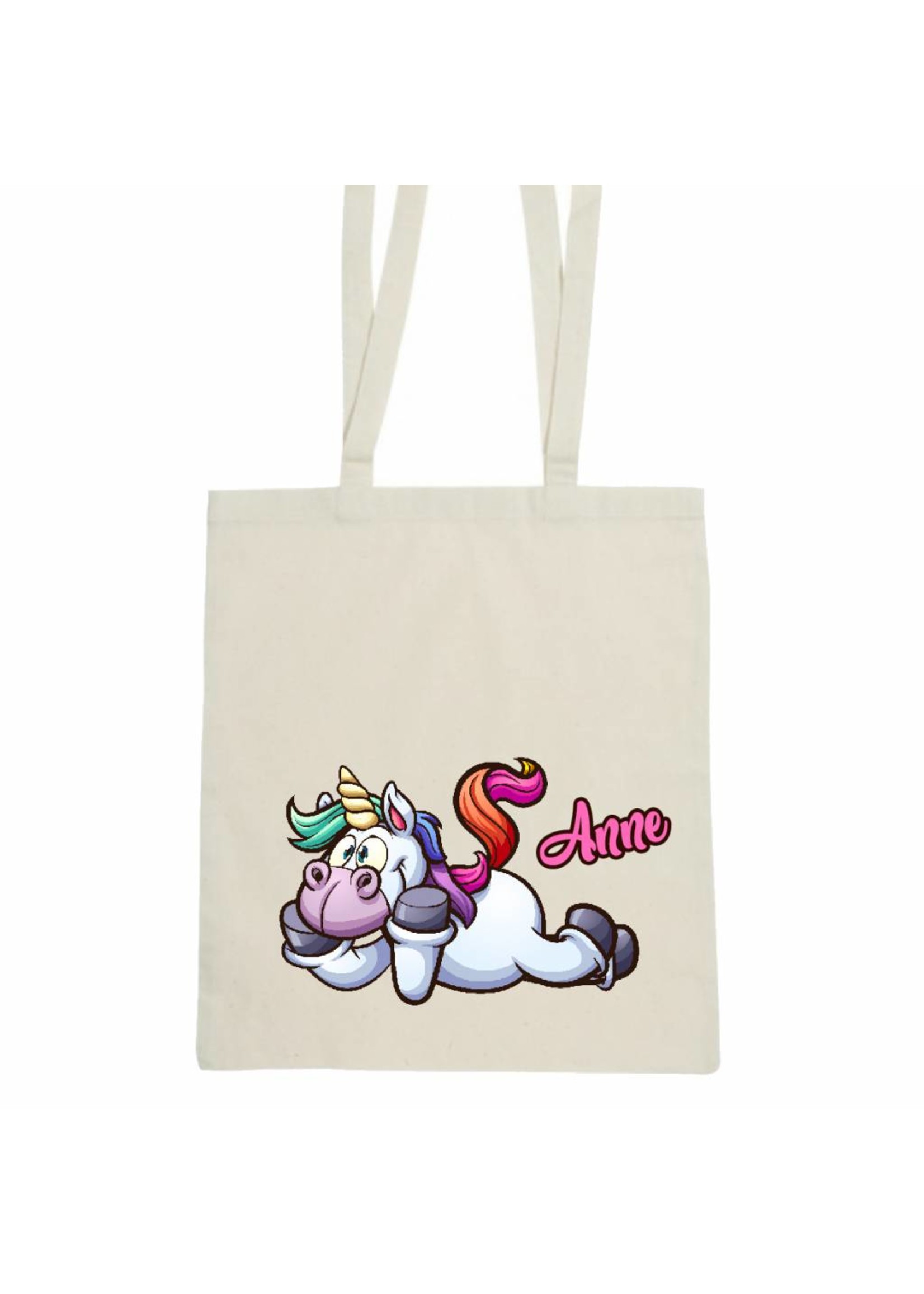 Unicorn tas met naam