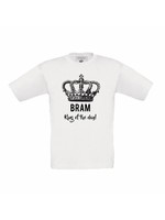Koningsdag t-shirt king of the day met naam