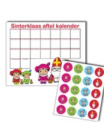 Sinterklaas aftel kalender  met stickers
