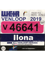 Naamsticker voor startbewijs Venloop
