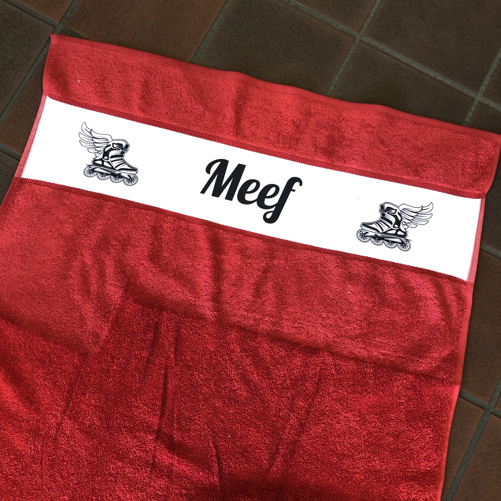 Handdoek met eigen logo of afbeelding