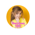 Sticker met foto of logo