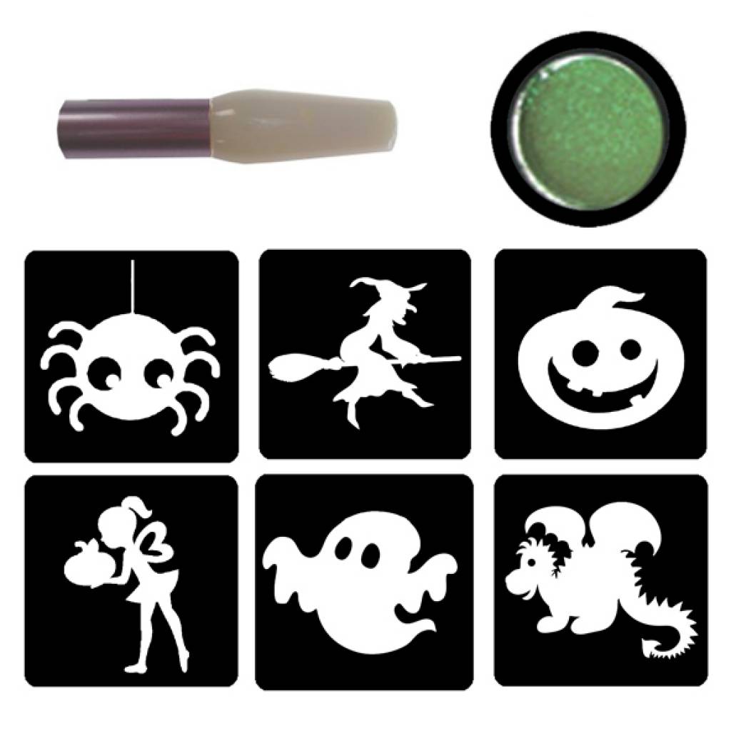 Glittertattoo set halloween Traktatiecorner.nl