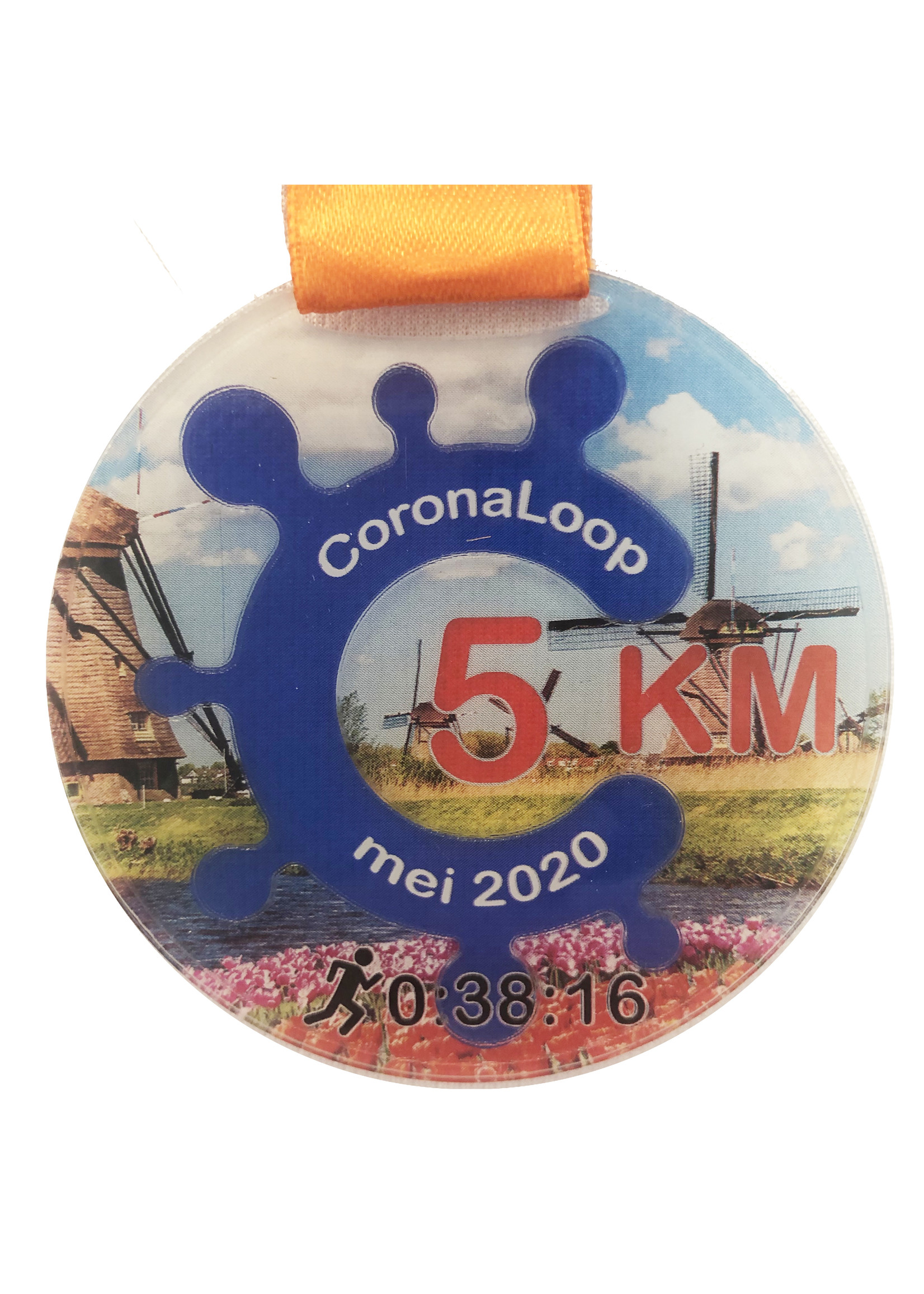 Virtuele CoronaLoop medaille
