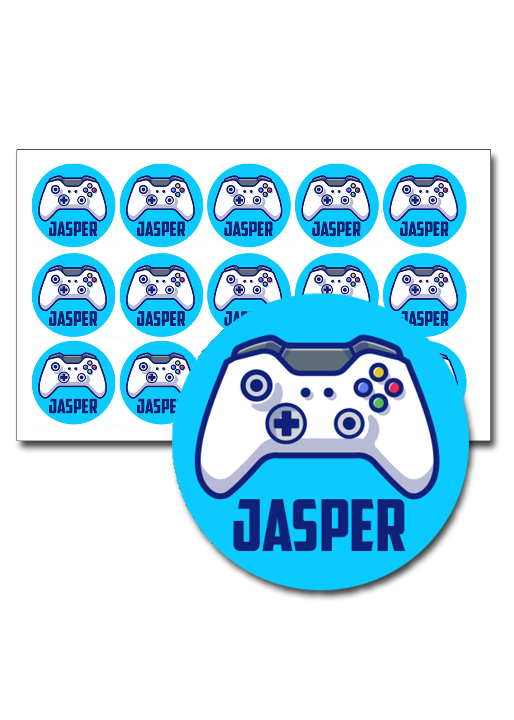 Naamsticker game controller - 30 stuks