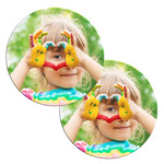 Luxe onderzetters met foto - 4 stuks
