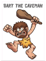 Caveman sticker