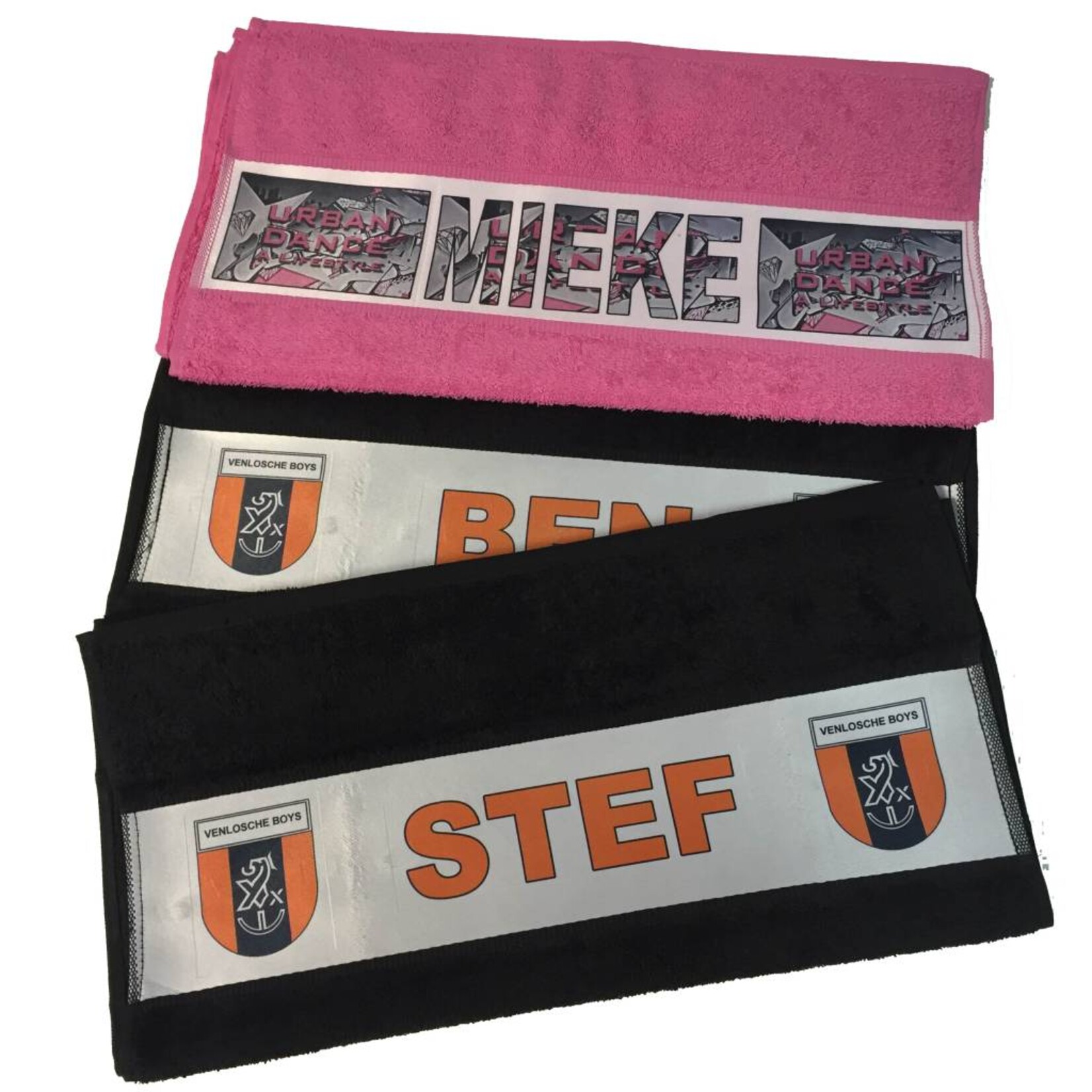 Handdoek met eigen logo of afbeelding