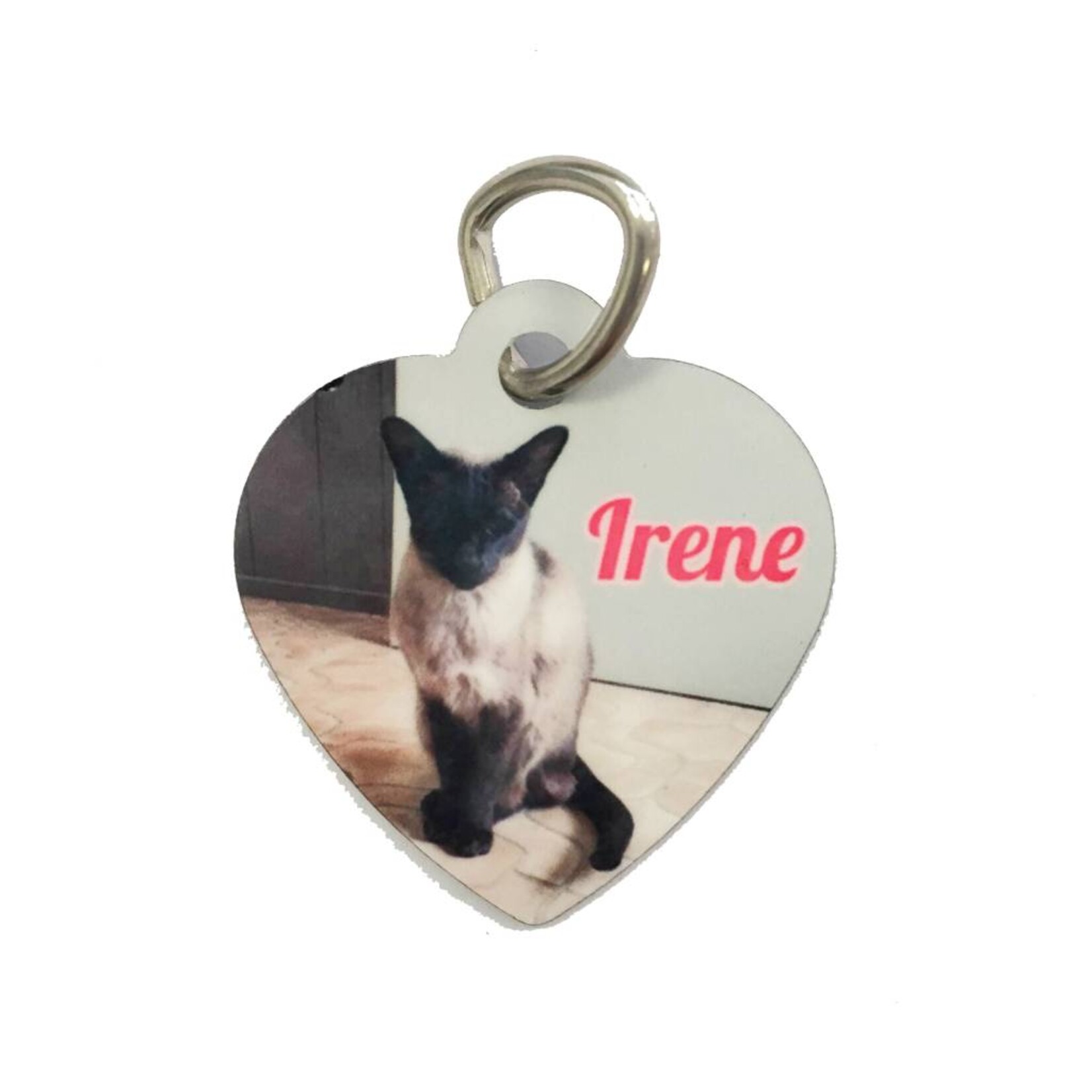 Nametag hartje bedrukt naar wens