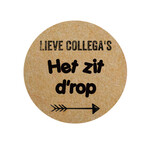 Sticker kraft met eigen tekst