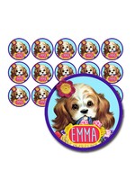 Naamsticker puppy - 30 stuks