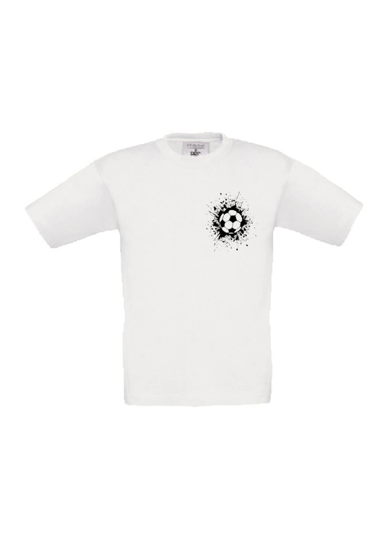 klant zuiden Proberen Wit t-shirt met kleine voetbal - Traktatiecorner.nl