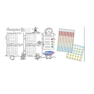 Scorekaart met stickervel