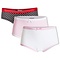 Girls Slip, hearts/pink/white (price per 3)