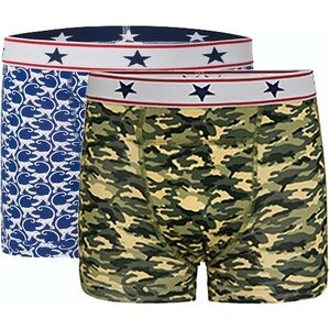 Jongens Boxer, camouflage/monkey (setprijs)