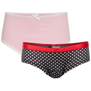 Girls Slip, pink/hearts (price per set)