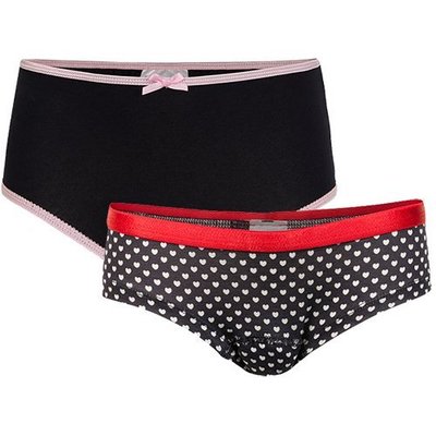 UnderWunder Meisjes Slip, blauw/hartjes (setprijs)
