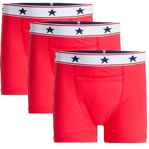 UnderWunder Jongens Boxer, rood (prijs per 3)