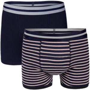 Heren Boxer blauw/gestreept (setprijs)