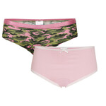 UnderWunder Girls Slip, camouflage/pink (price per set)