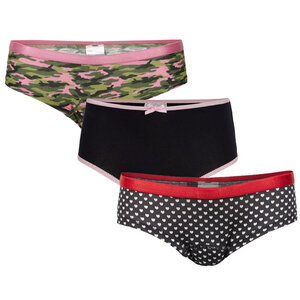 Girls Slip, camou/blue/hearts (set price)