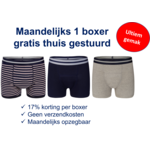 Ultiem gemak met elke maand een nieuwe UnderWunder boxer gratis thuis gestuurd