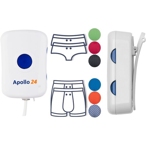 Apollo 24 Daytime alarm with 2 sensor briefs for adults