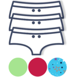 Sensor pants girls/women - set of 3 Urifoon Sensor pants girls/women - set of 3