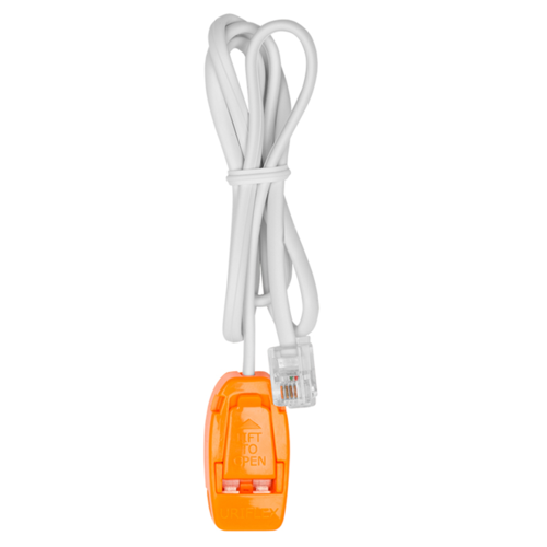 Loose connection cable with orange clip Loose connection cable with orange clip