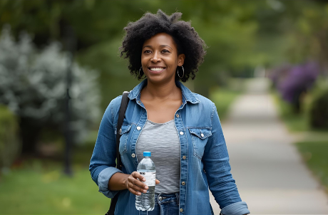 Vrouw herstelt van tijdelijke klachten van vaak plassen