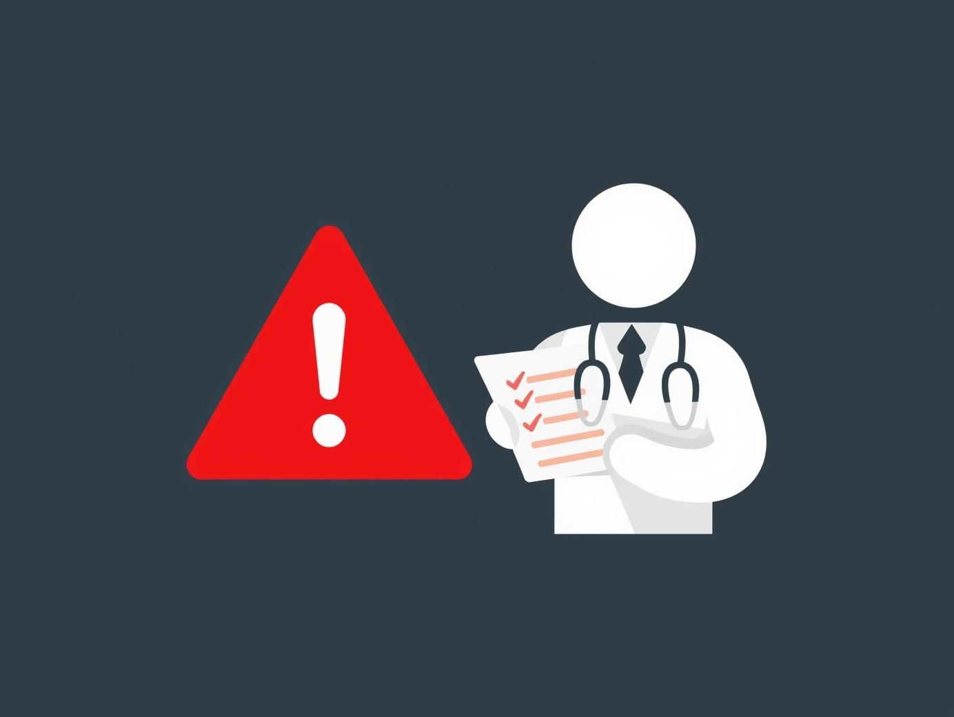 Illustratie van arts die symptomen van afwijkende ontlasting beoordeelt