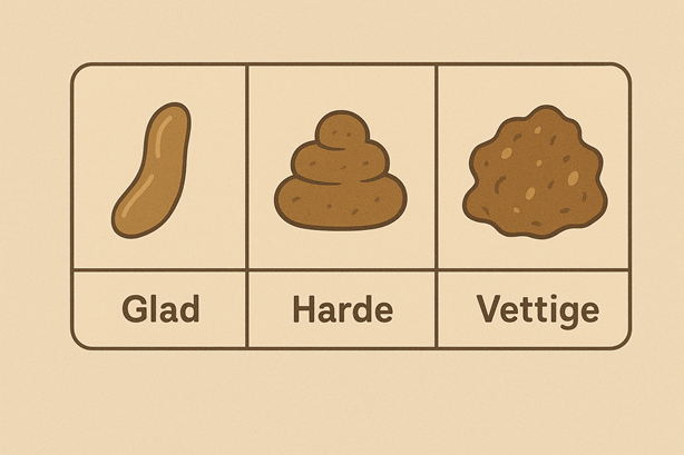 Verschillende structuren van ontlasting met uitleg wat gezond is