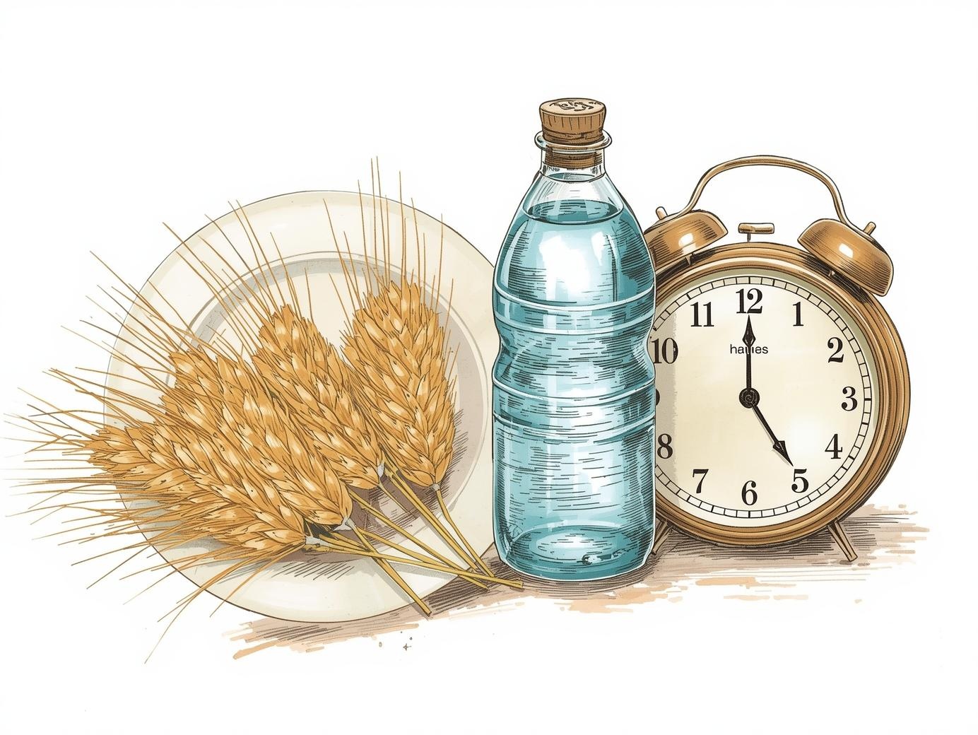 Icons van gezonde gewoonten die invloed hebben op stoelgang