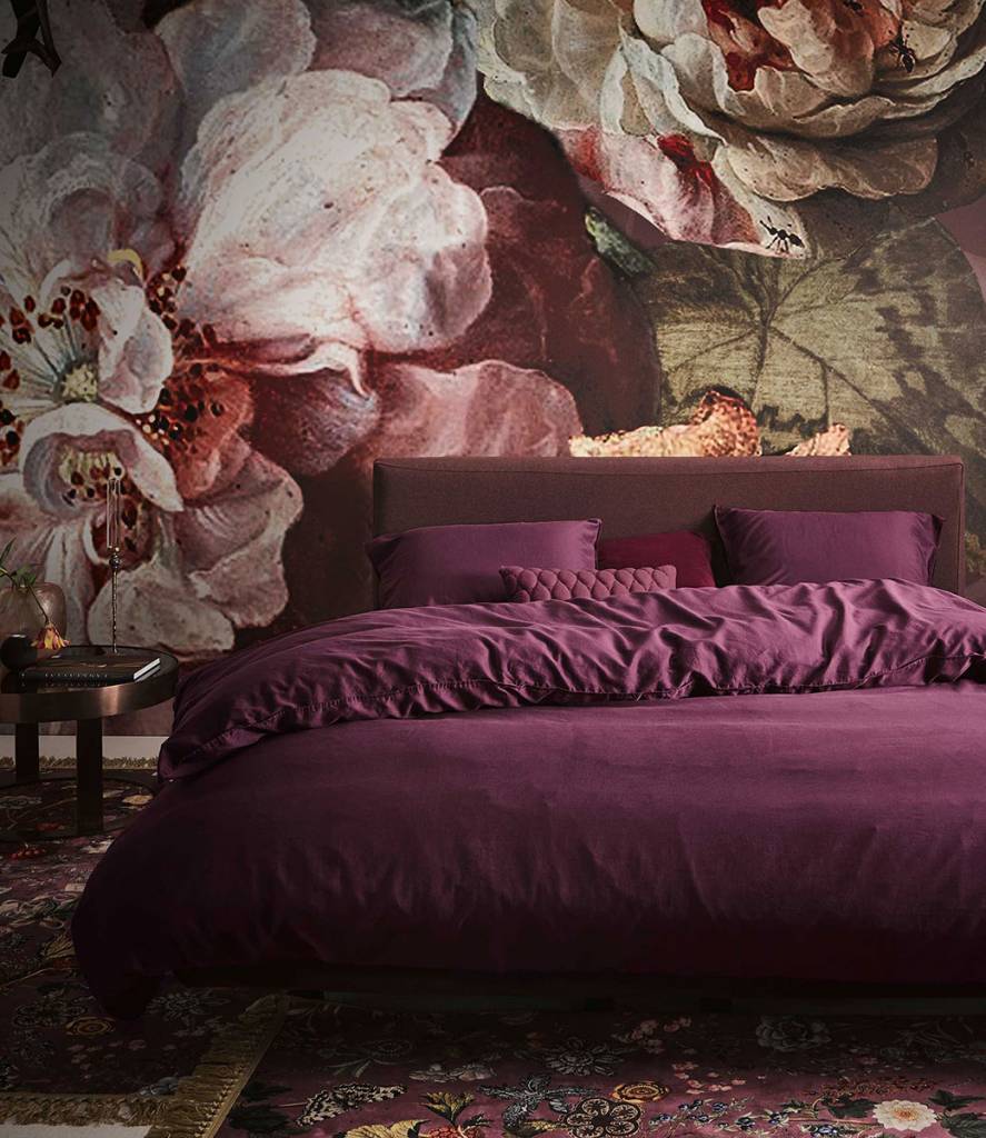 Essenza Dekbedovertrek Minte Burgundy essenza kopen in de aanbieding