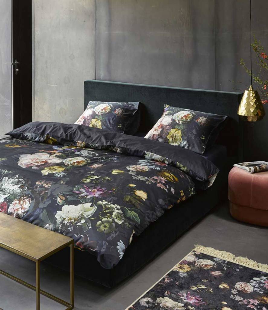 Essenza Dekbedovertrek Fleur Night Blue essenza kopen in de aanbieding Essenza Dekbedovertrek Fleur Night Blue essenza kopen in de aanbieding