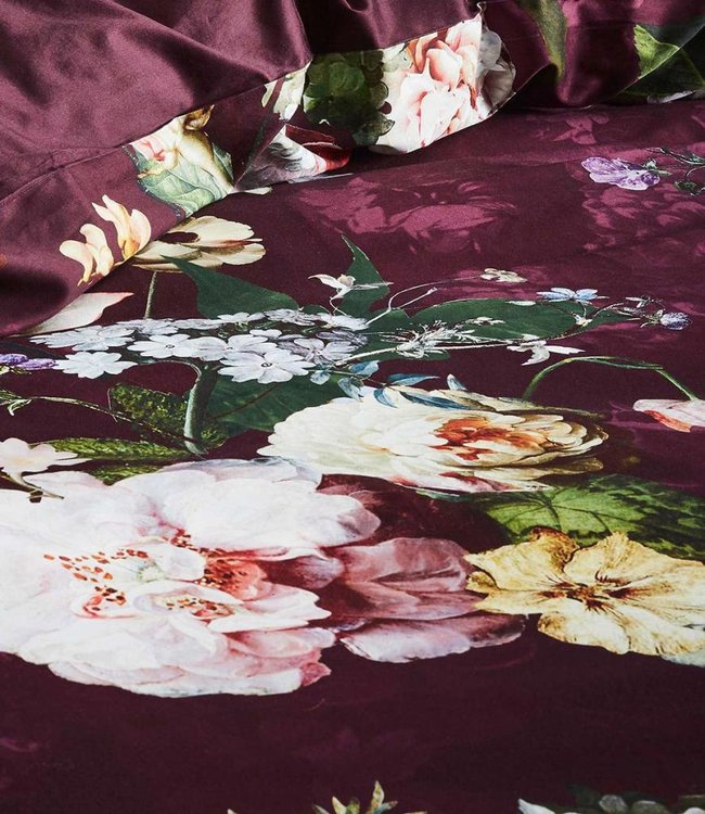 Essenza Dekbedovertrek Fleur Burgundy