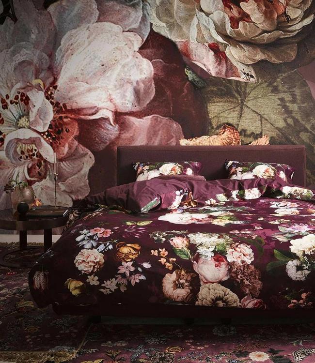 Essenza Dekbedovertrek Fleur Burgundy 200 x 200/220
