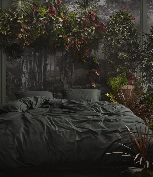 Essenza Dekbedovertrek Minte Antraciet 140 x 200/220