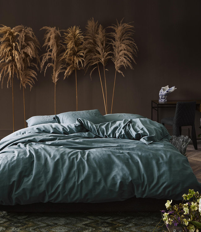 Essenza Effen Dekbedovertrek Minte Denim Blauw