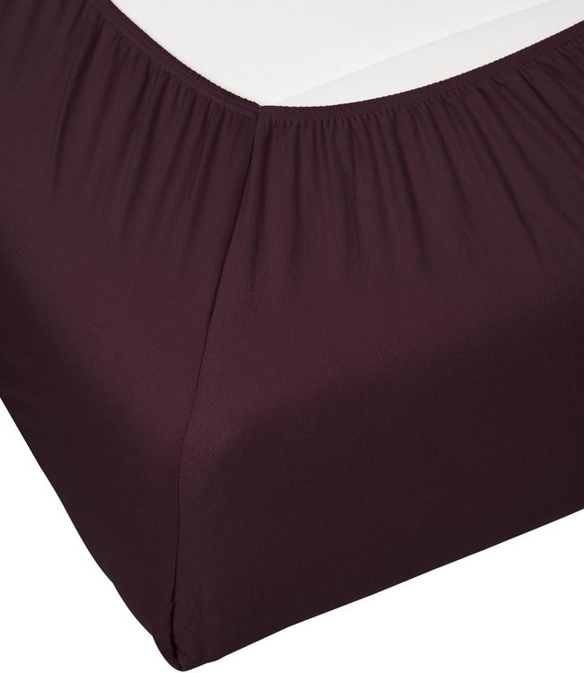 Essenza Organic Jersey Hoeslaken Burgundy
